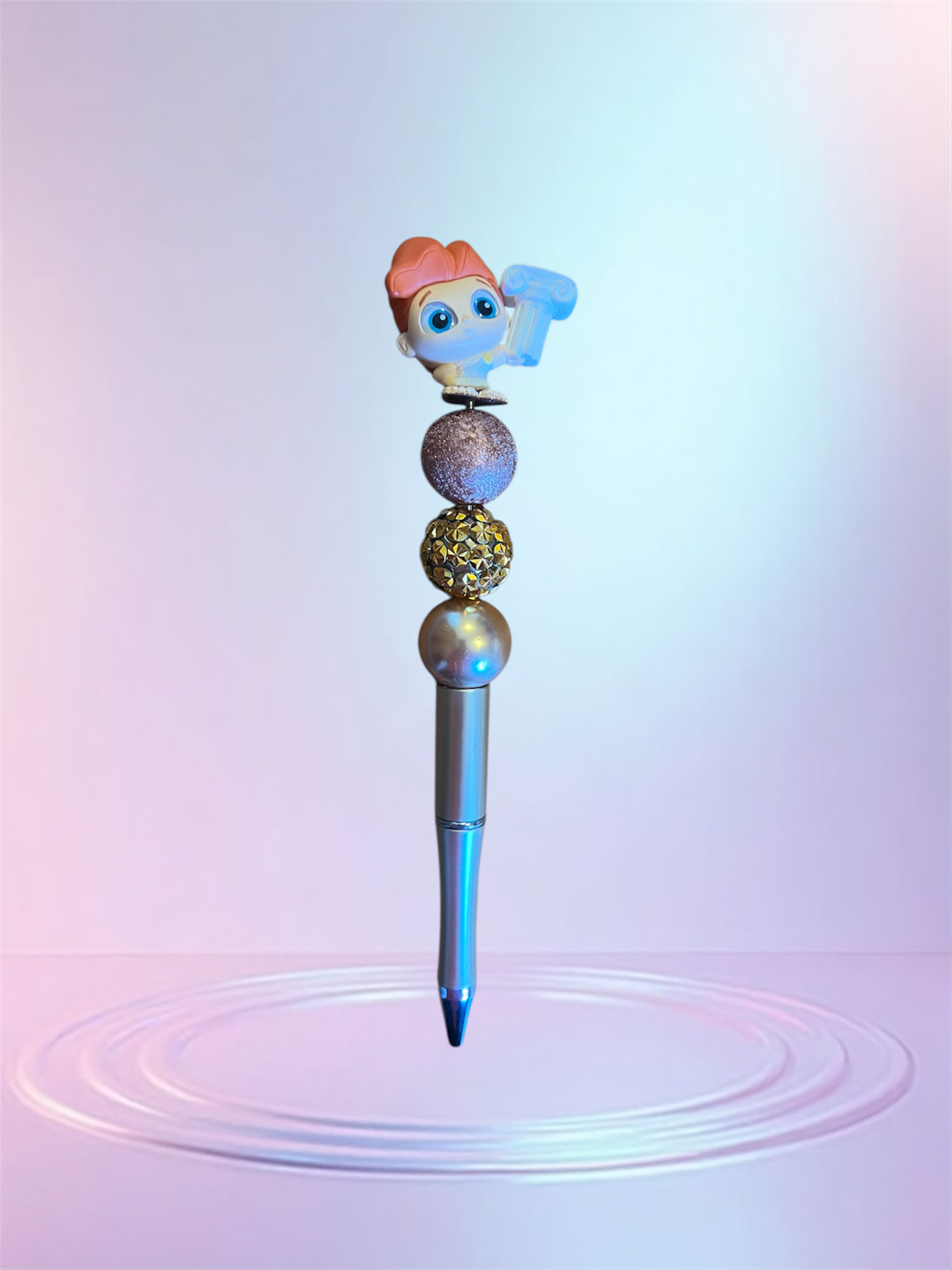 Handmade Beaded Pen – Unique & Personalized 💖 Pluma Artesanal con Cuentas – Única y Personalizada 💖