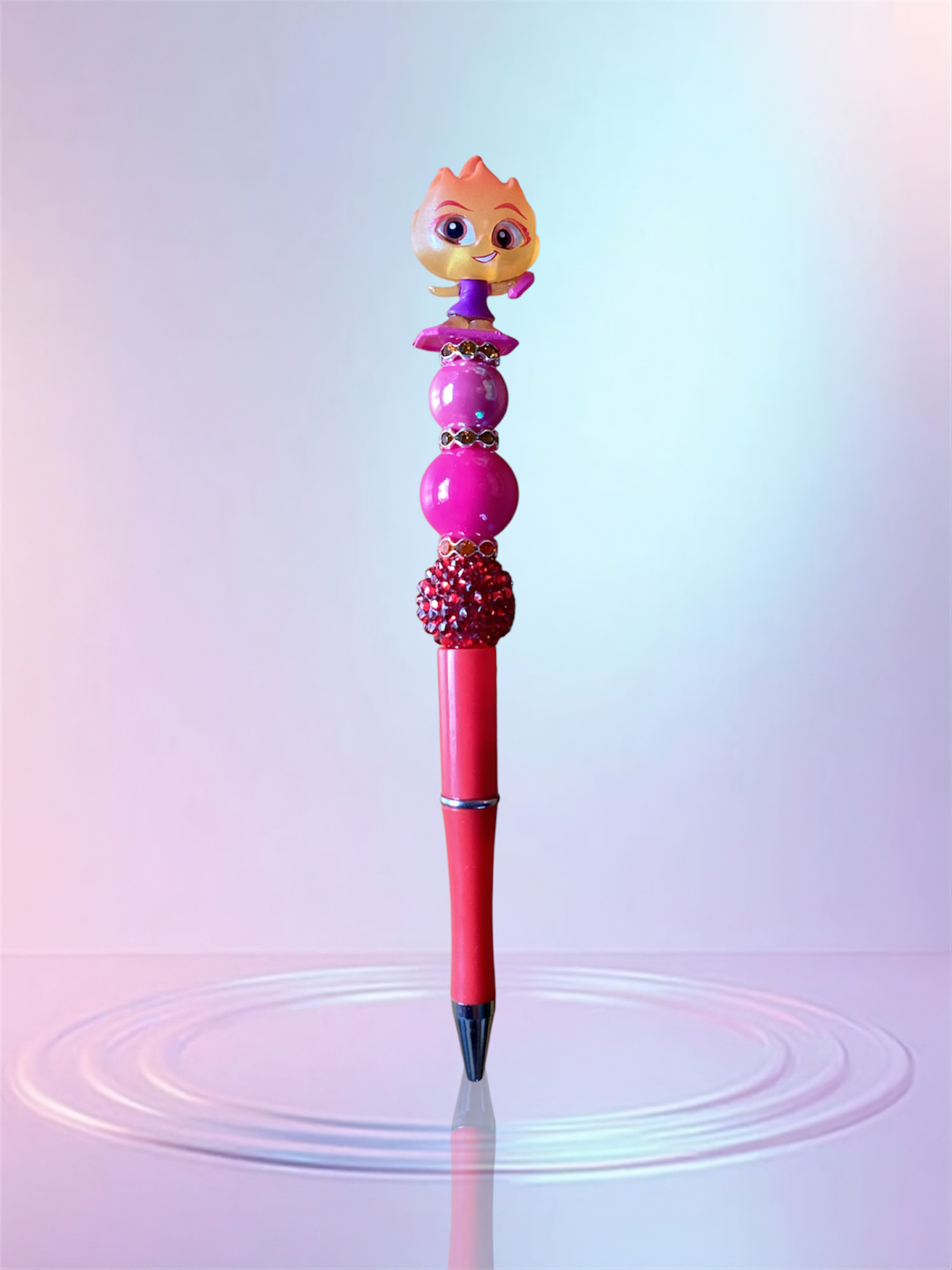 Handmade Beaded Pen – Unique & Personalized 💖 Pluma Artesanal con Cuentas – Única y Personalizada 💖
