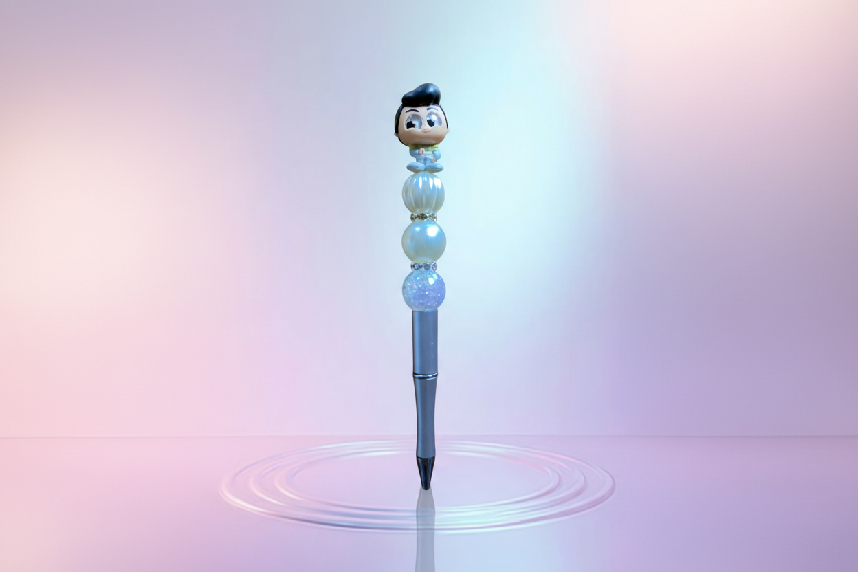 Handmade Beaded Pen – Unique & Personalized 💖 Pluma Artesanal con Cuentas – Única y Personalizada 💖