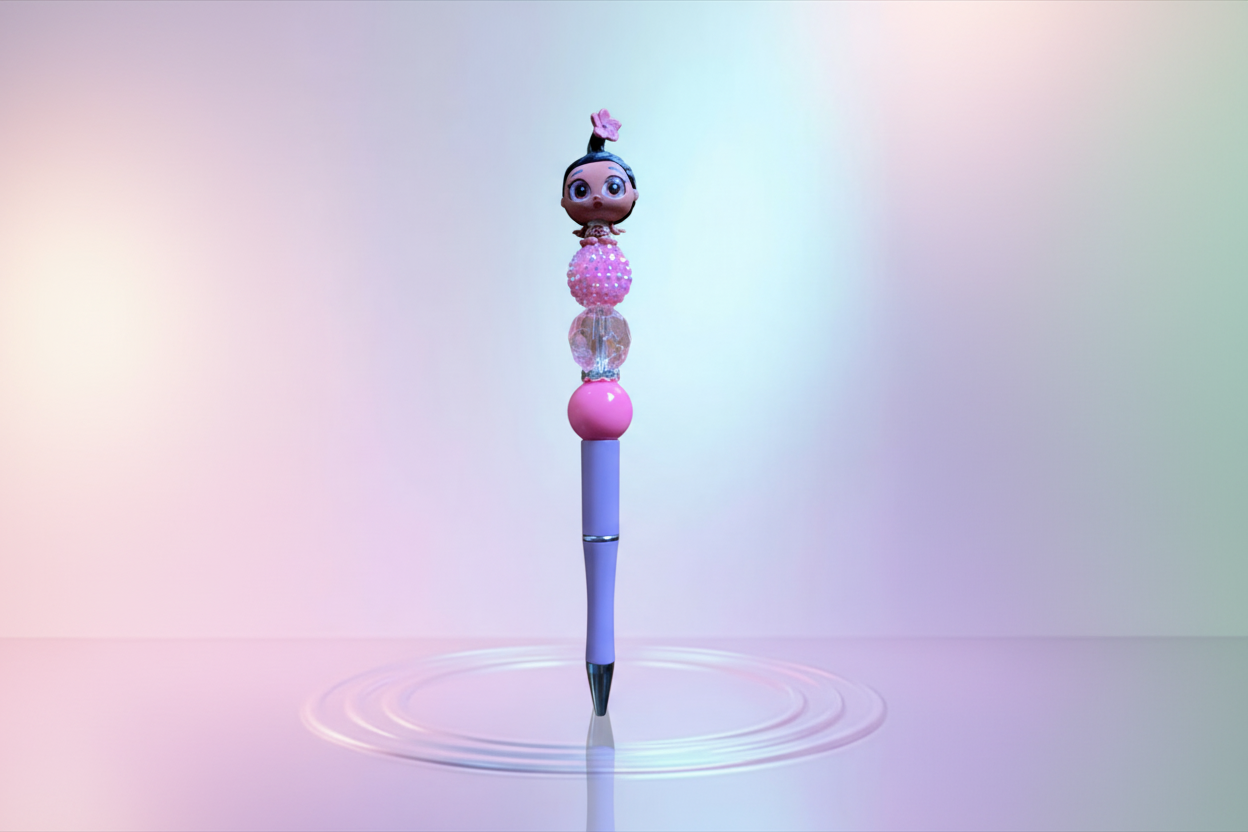 Handmade Beaded Pen – Unique & Personalized 💖 Pluma Artesanal con Cuentas – Única y Personalizada 💖