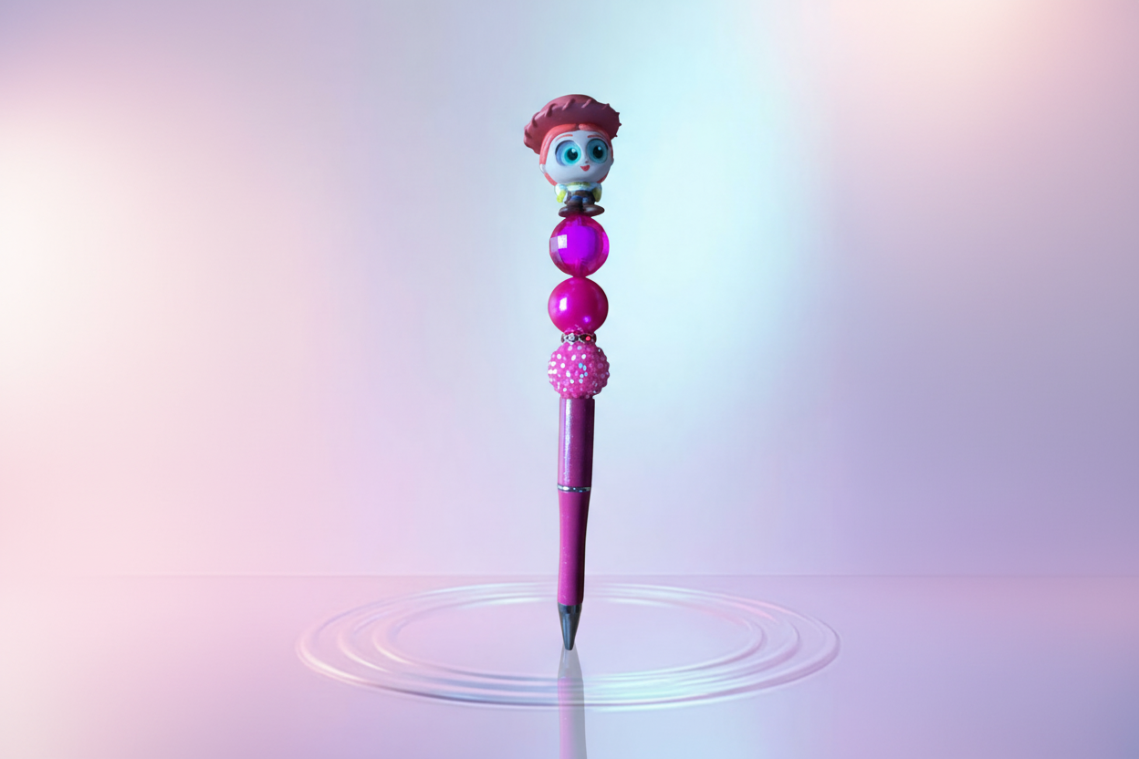 Handmade Beaded Pen – Unique & Personalized 💖 Pluma Artesanal con Cuentas – Única y Personalizada 💖