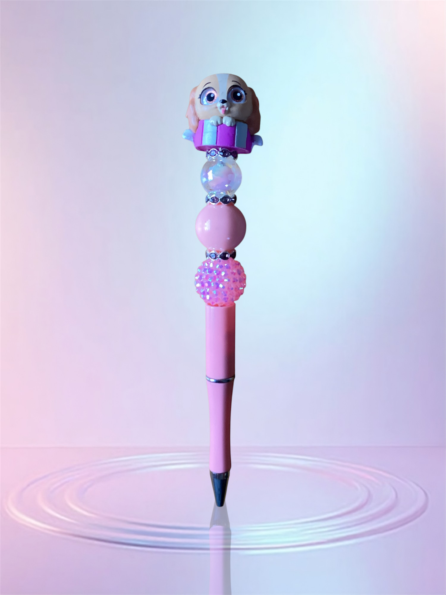 Handmade Beaded Pen – Unique & Personalized 💖 Pluma Artesanal con Cuentas – Única y Personalizada 💖