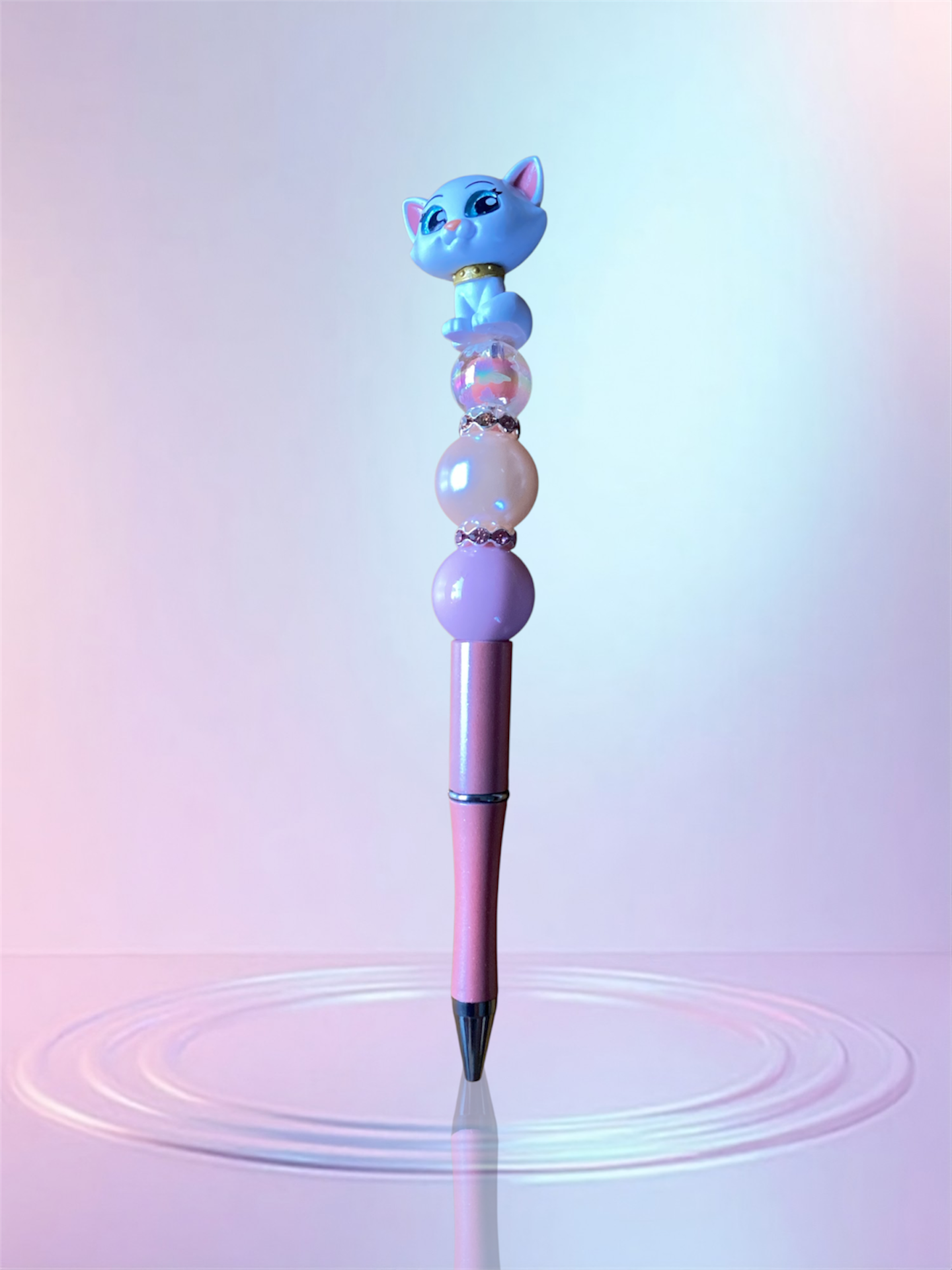 Handmade Beaded Pen – Unique & Personalized 💖 Pluma Artesanal con Cuentas – Única y Personalizada 💖
