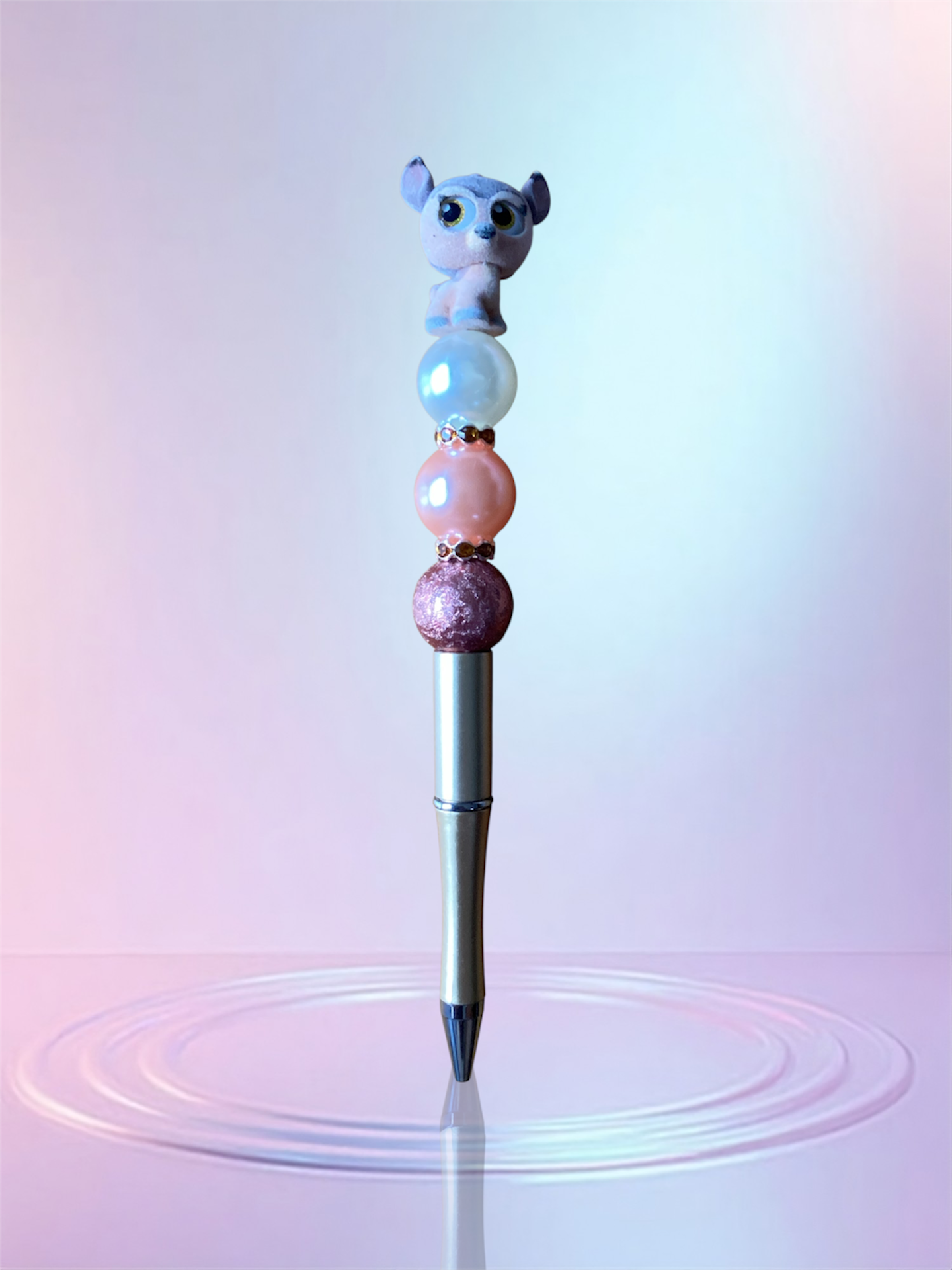 Handmade Beaded Pen – Unique & Personalized 💖 Pluma Artesanal con Cuentas – Única y Personalizada 💖