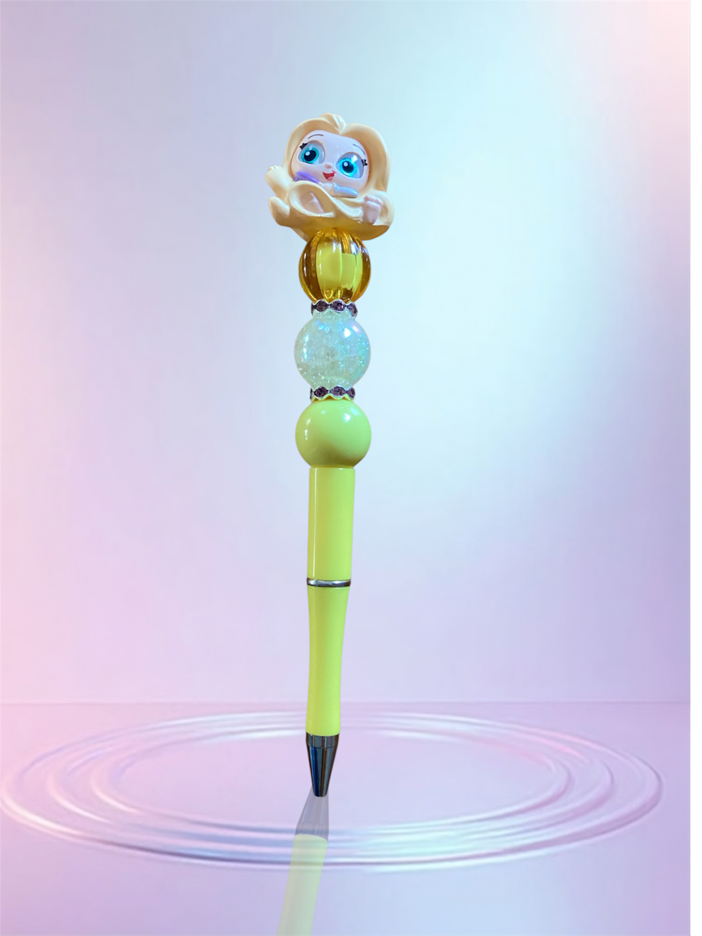 Handmade Beaded Pen – Unique & Personalized 💖 Pluma Artesanal con Cuentas – Única y Personalizada 💖