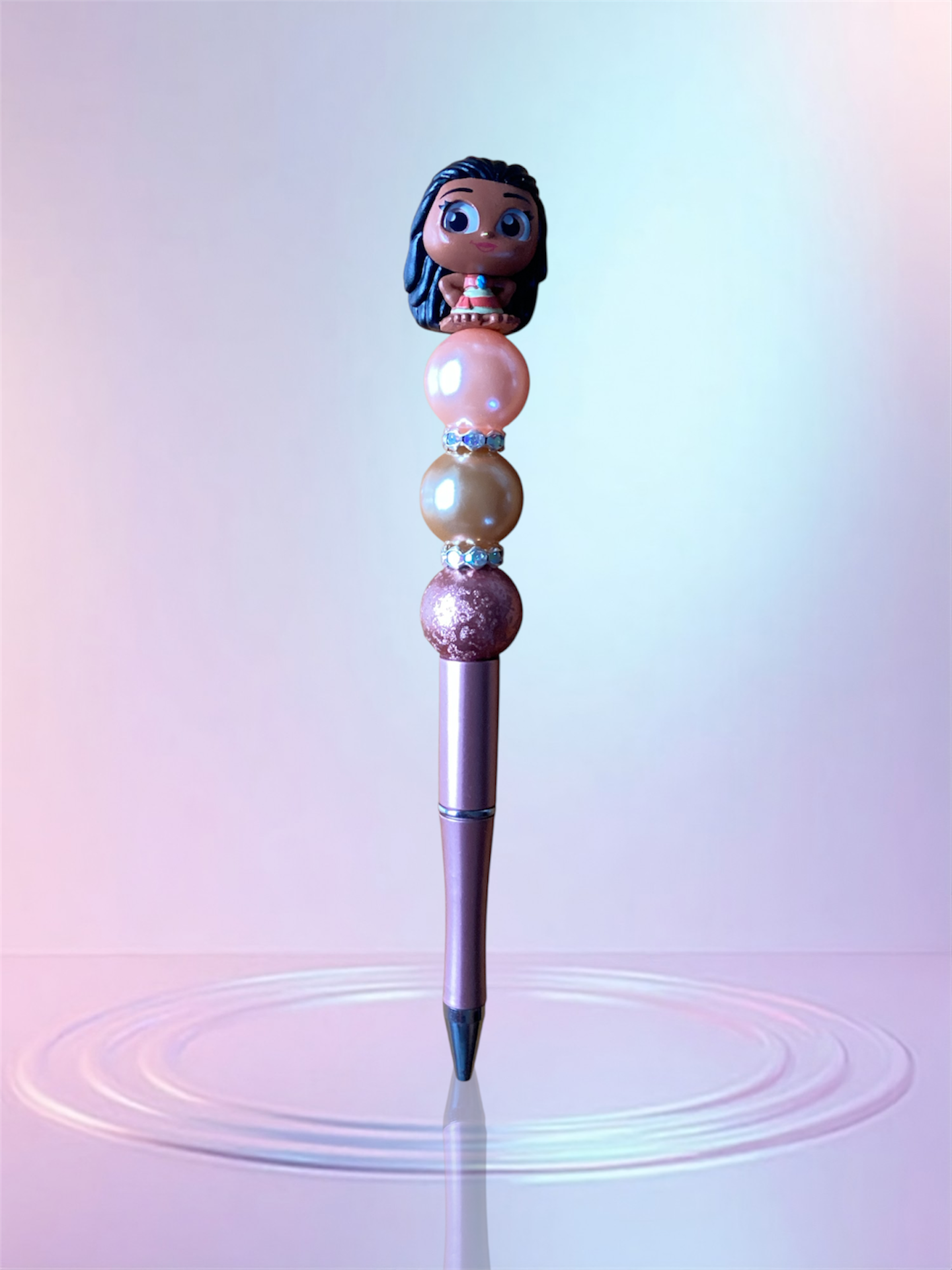Handmade Beaded Pen – Unique & Personalized 💖 Pluma Artesanal con Cuentas – Única y Personalizada 💖