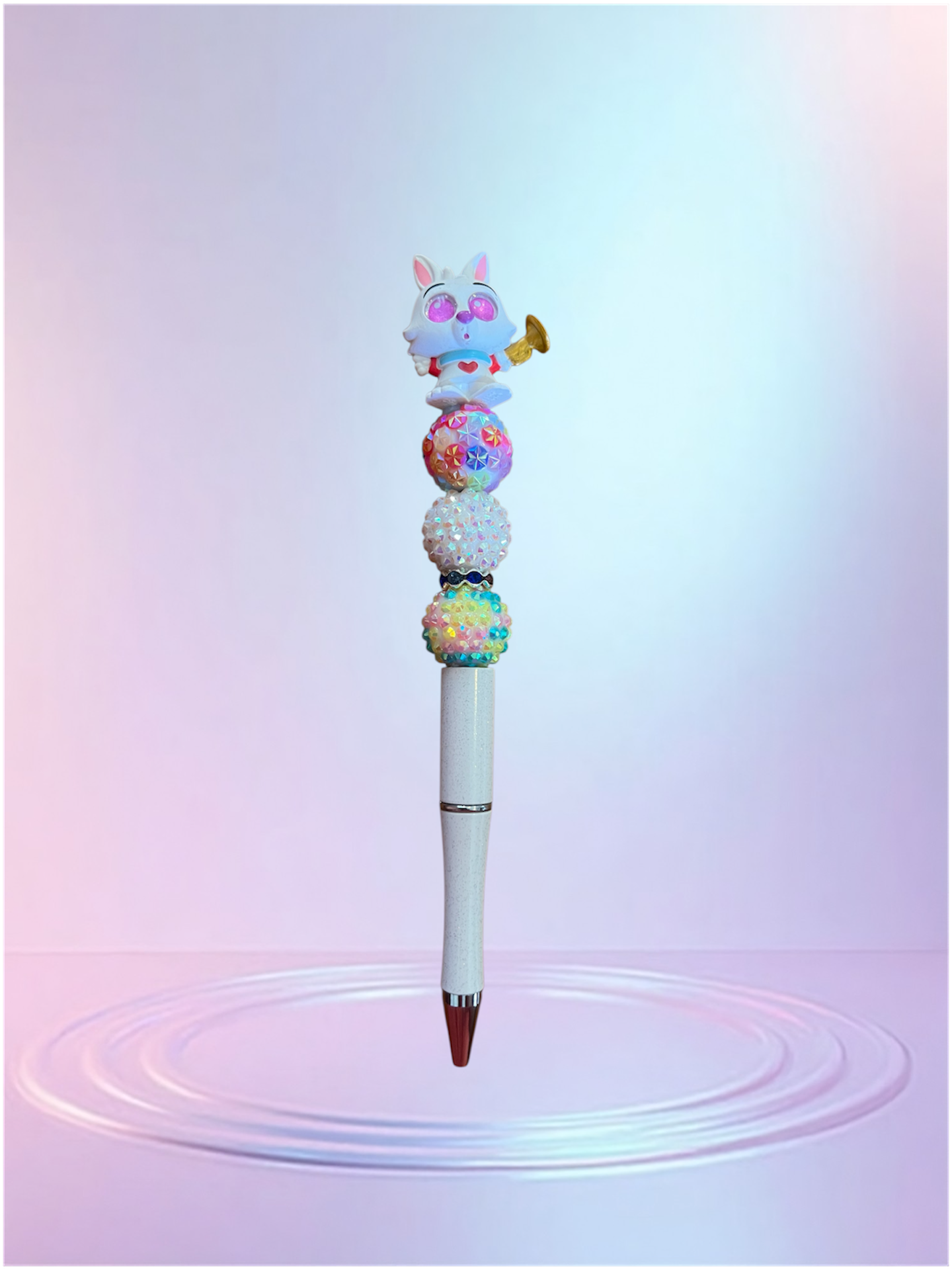 Handmade Beaded Pen – Unique & Personalized 💖 Pluma Artesanal con Cuentas – Única y Personalizada 💖
