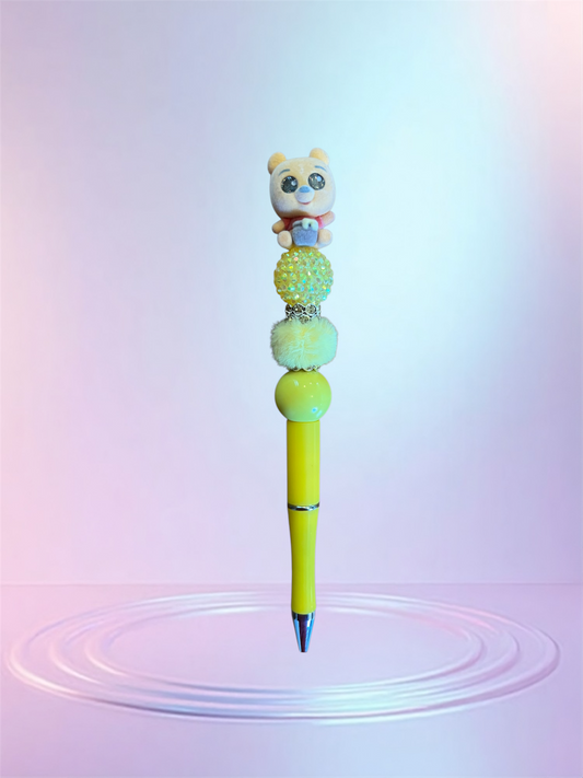 Handmade Beaded Pen – Unique & Personalized 💖 Pluma Artesanal con Cuentas – Única y Personalizada 💖