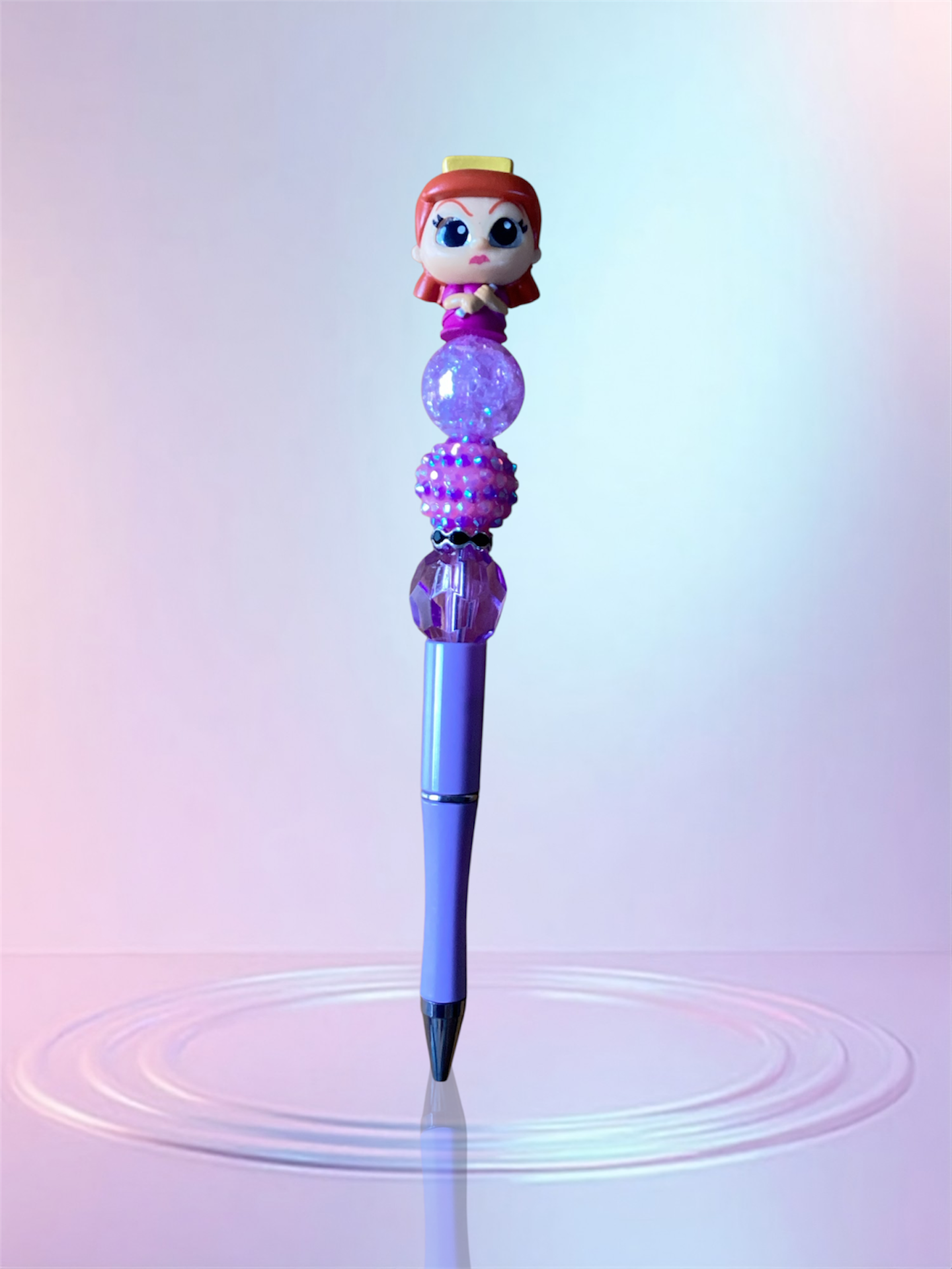 Handmade Beaded Pen – Unique & Personalized 💖 Pluma Artesanal con Cuentas – Única y Personalizada 💖