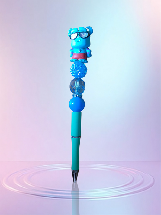 Handmade Beaded Pen – Unique & Personalized 💖 Pluma Artesanal con Cuentas – Única y Personalizada 💖