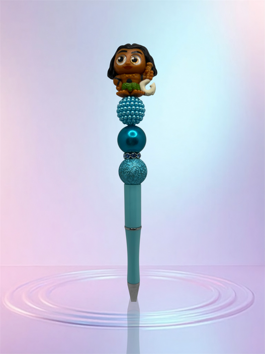 Handmade Beaded Pen – Unique & Personalized 💖 Pluma Artesanal con Cuentas – Única y Personalizada 💖