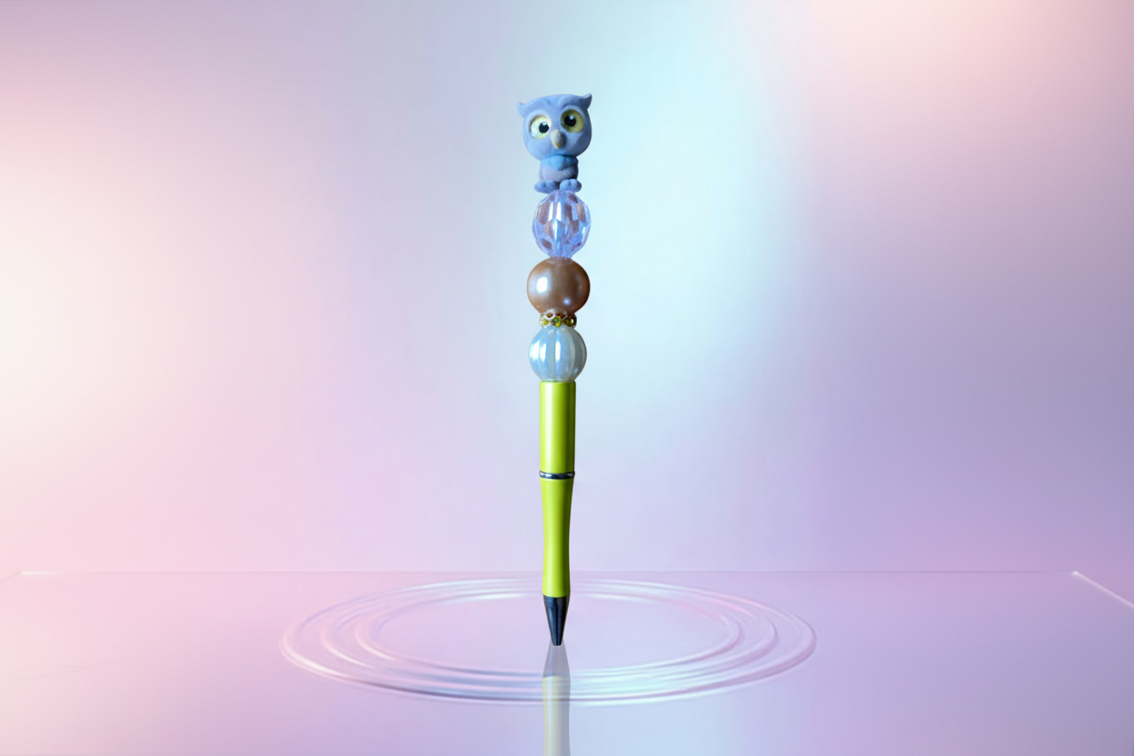 Handmade Beaded Pen – Unique & Personalized 💖 Pluma Artesanal con Cuentas – Única y Personalizada 💖