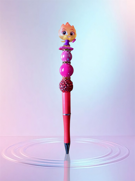 Handmade Beaded Pen – Unique & Personalized 💖 Pluma Artesanal con Cuentas – Única y Personalizada 💖