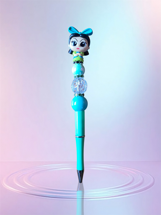 Handmade Beaded Pen – Unique & Personalized 💖 Pluma Artesanal con Cuentas – Única y Personalizada 💖