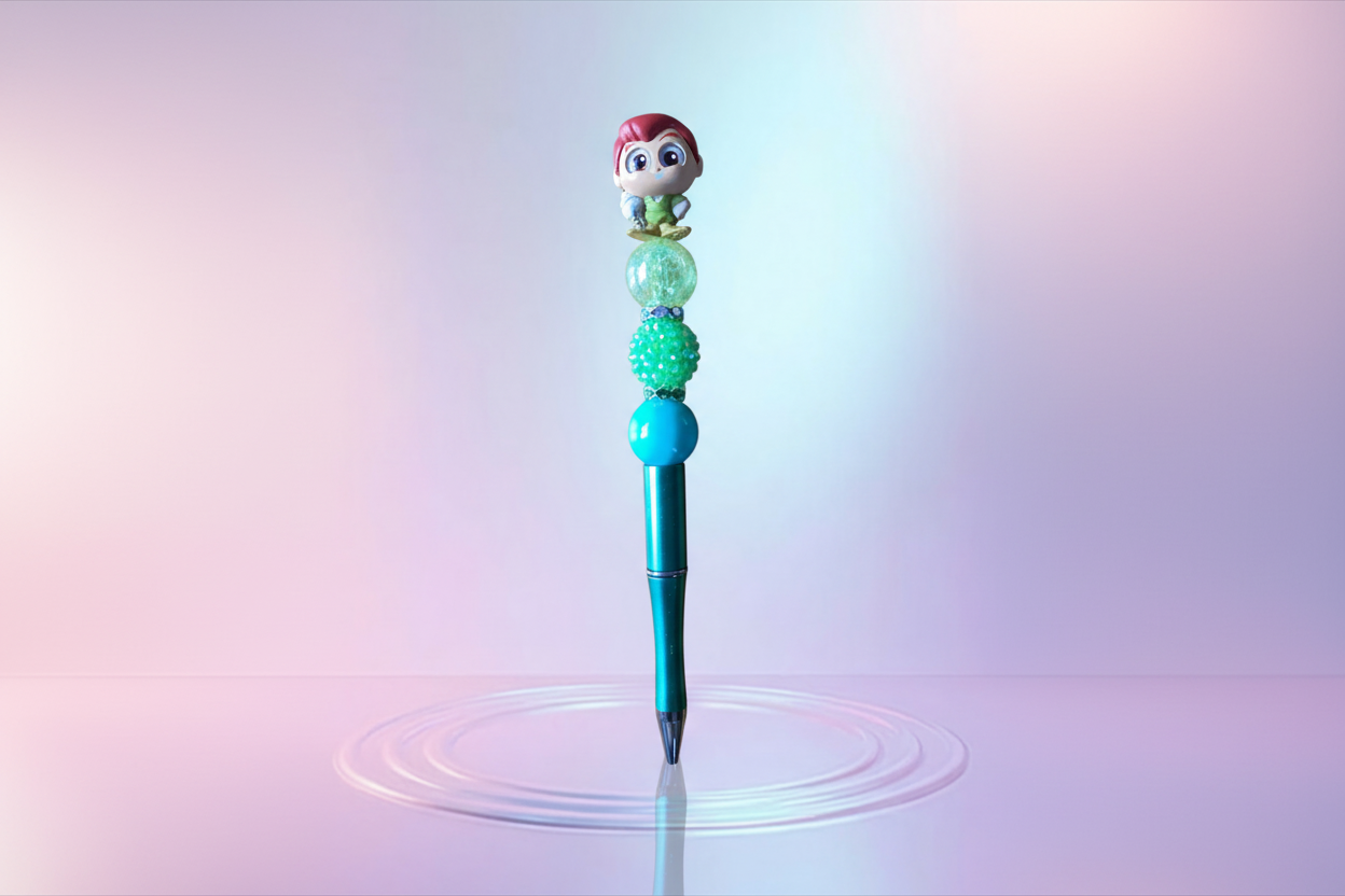 Handmade Beaded Pen – Unique & Personalized 💖 Pluma Artesanal con Cuentas – Única y Personalizada 💖
