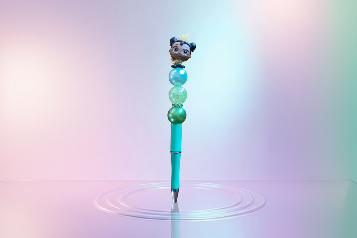 Beaded Pen – Inspired by Baby Tiana 💖 Pluma– Inspirada en bebe Tiana💖