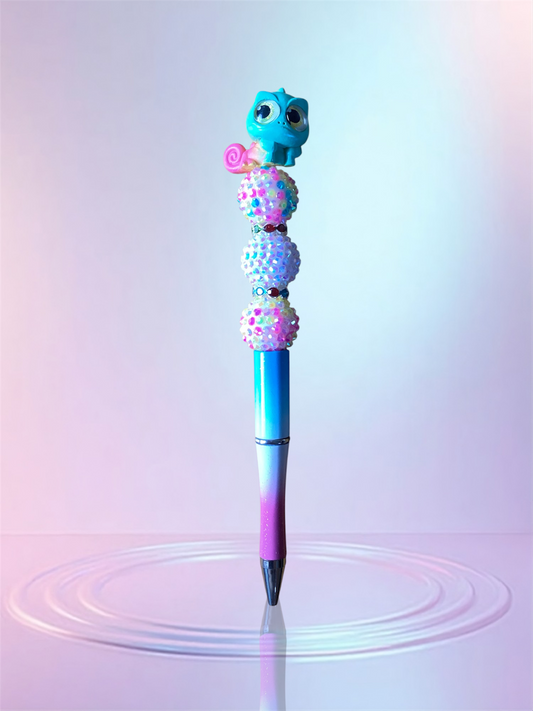 Handmade Beaded Pen – Unique & Personalized 💖 Pluma Artesanal con Cuentas – Única y Personalizada 💖