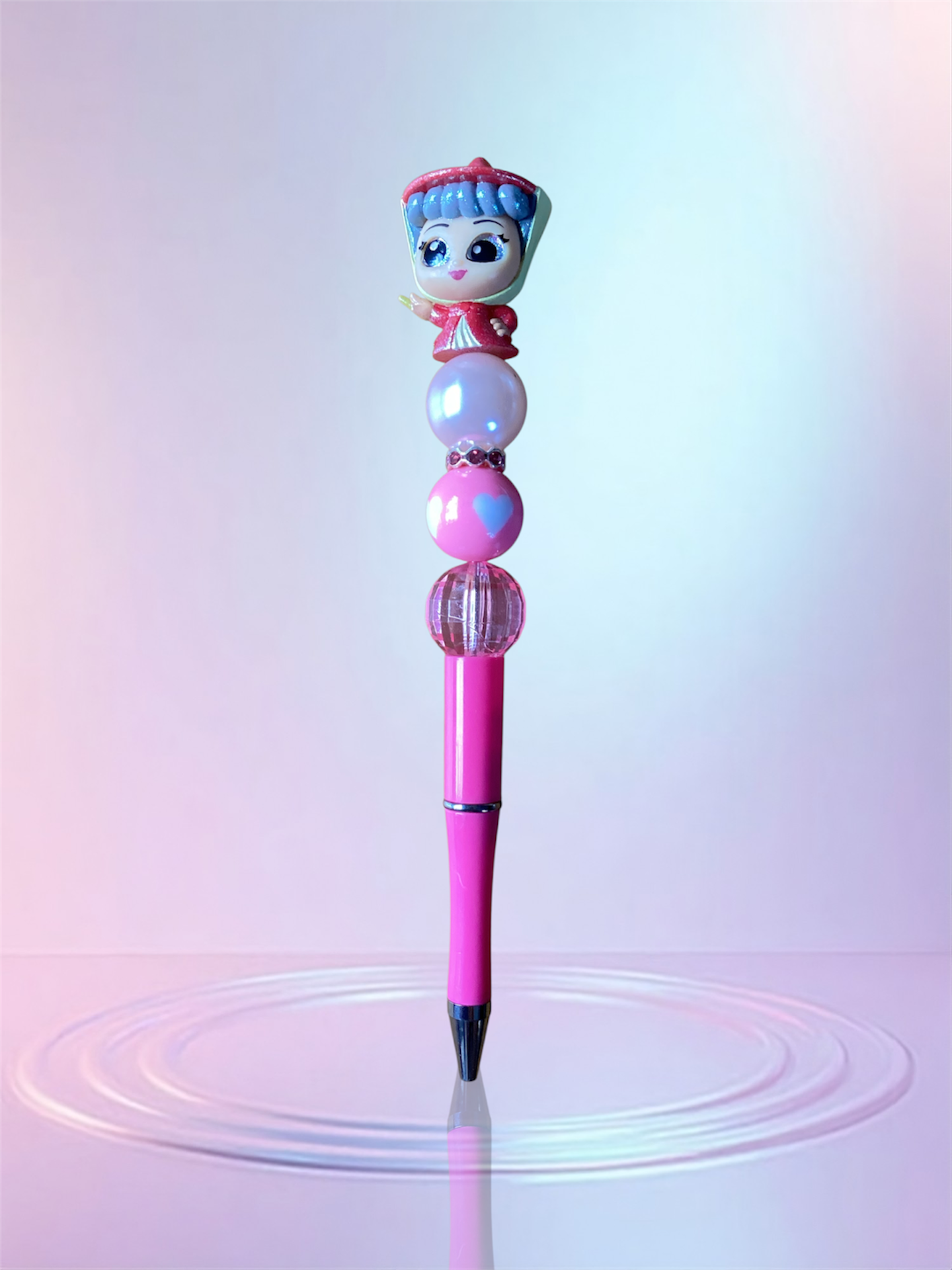 Handmade Beaded Pen – Unique & Personalized 💖 Pluma Artesanal con Cuentas – Única y Personalizada 💖