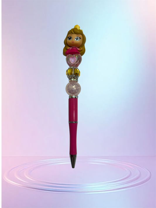 Handmade Beaded Pen – Aurora 💖 Pluma Artesanal con Cuentas – Aurora💖