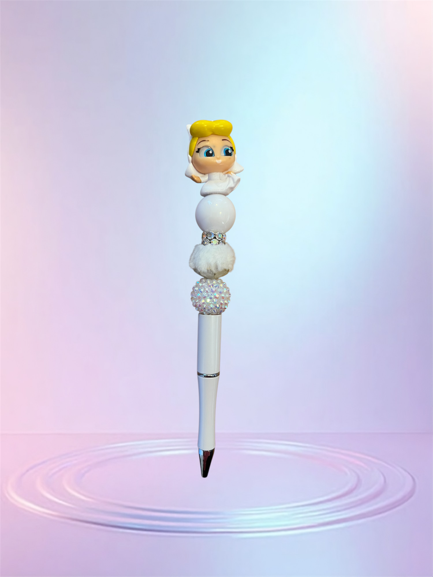 Handmade Beaded Pen – Unique & Personalized 💖 Pluma Artesanal con Cuentas – Única y Personalizada 💖