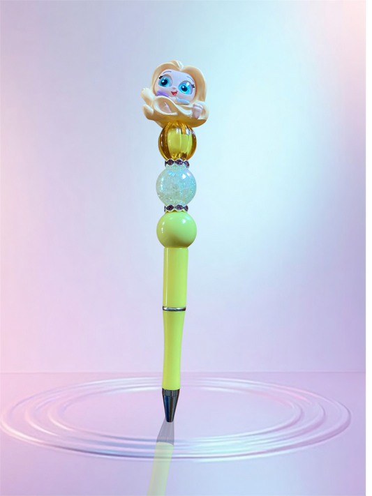 Handmade Beaded Pen – Unique & Personalized 💖 Pluma Artesanal con Cuentas – Única y Personalizada 💖