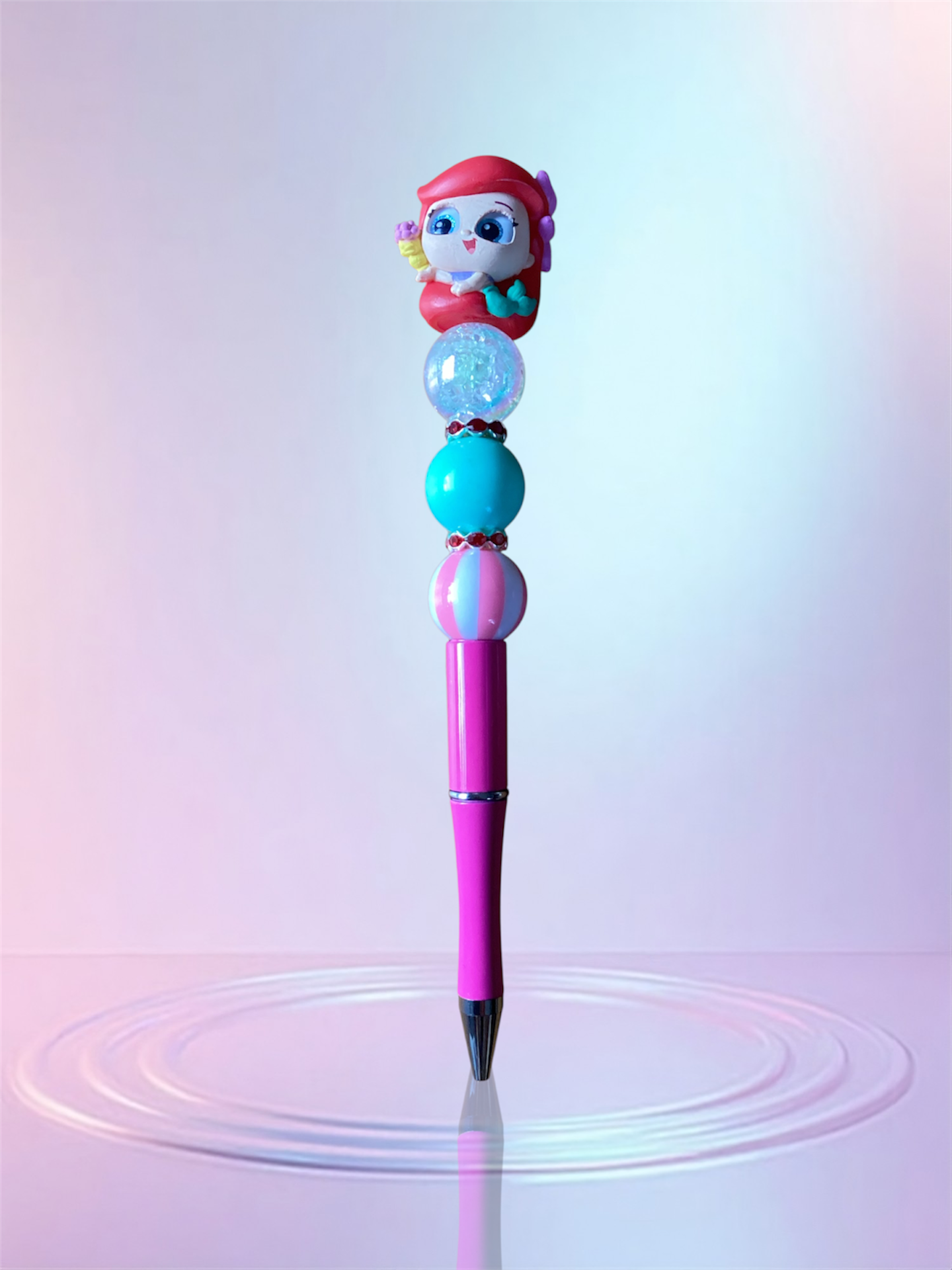 Handmade Beaded Pen – Unique & Personalized 💖 Pluma Artesanal con Cuentas – Única y Personalizada 💖