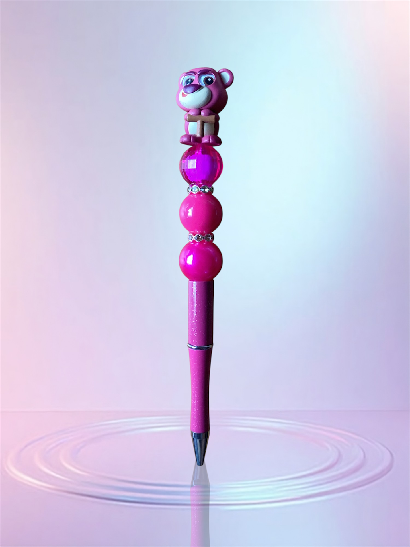 Handmade Beaded Pen – Unique & Personalized 💖 Pluma Artesanal con Cuentas – Única y Personalizada 💖