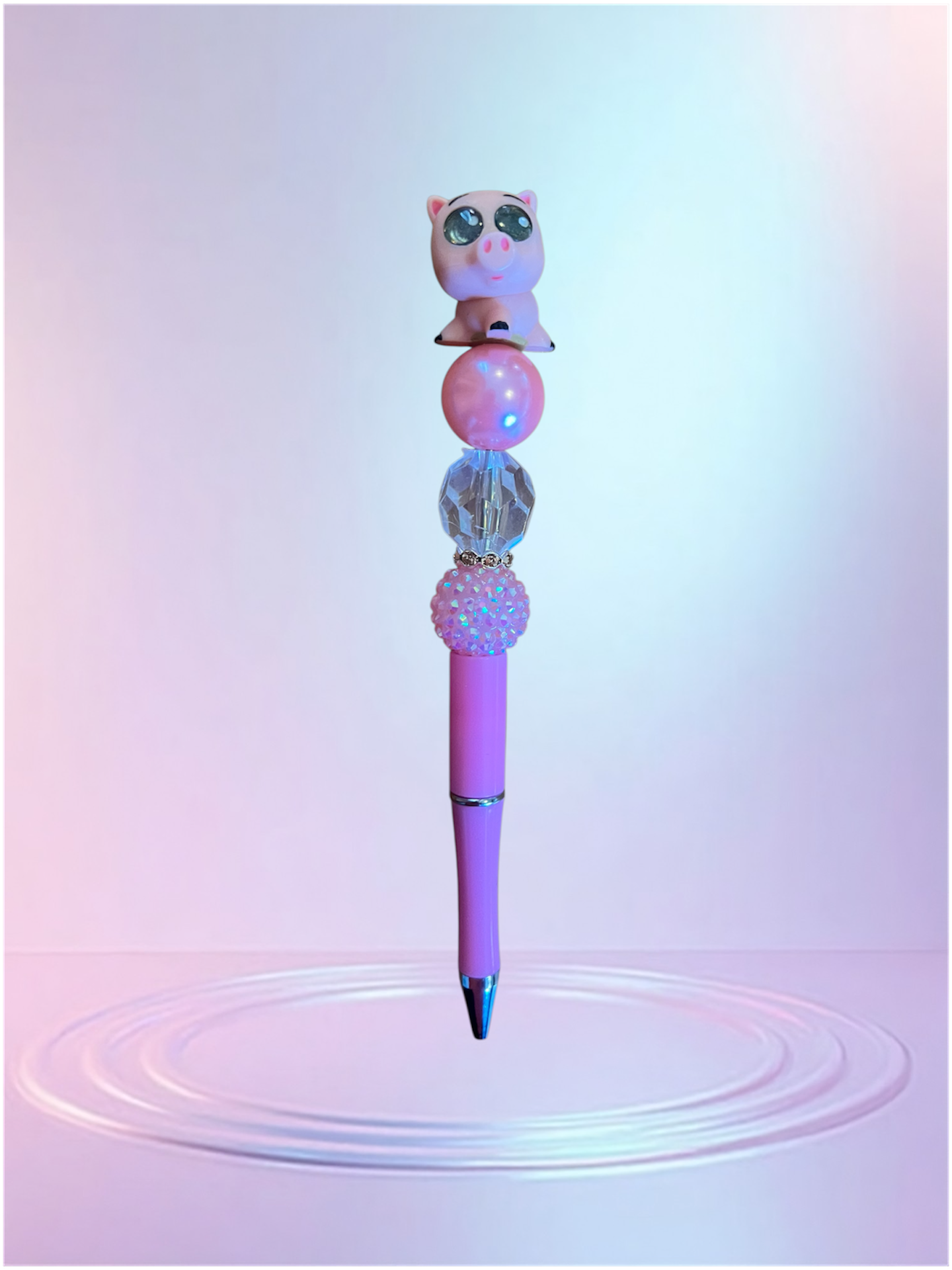Handmade Beaded Pen – Unique & Personalized 💖 Pluma Artesanal con Cuentas – Única y Personalizada 💖