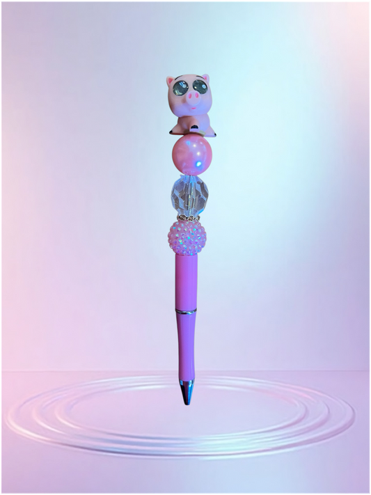 Handmade Beaded Pen – Unique & Personalized 💖 Pluma Artesanal con Cuentas – Única y Personalizada 💖