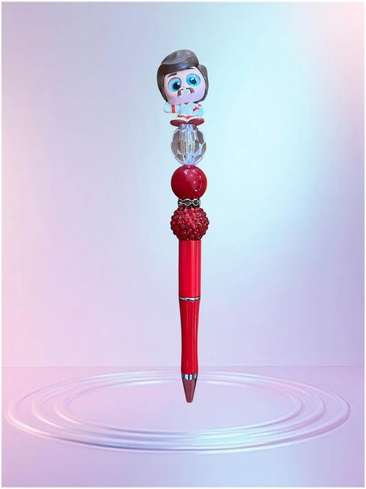 Handmade Beaded Pen – Unique & Personalized 💖 Pluma Artesanal con Cuentas – Única y Personalizada 💖