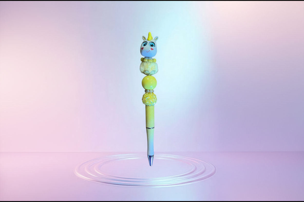 Handmade Beaded Pen – Unique & Personalized 💖 Pluma Artesanal con Cuentas – Única y Personalizada 💖