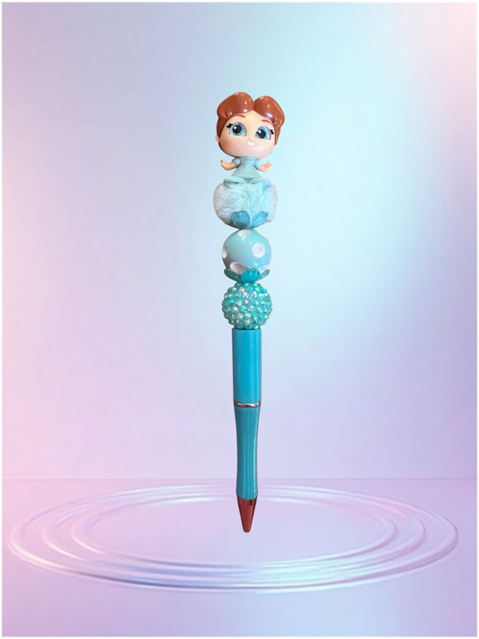 Handmade Beaded Pen – Unique & Personalized 💖 Pluma Artesanal con Cuentas – Única y Personalizada 💖