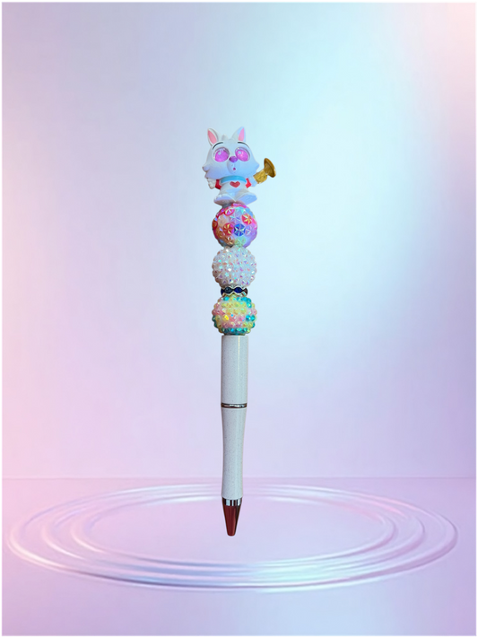 Handmade Beaded Pen – Unique & Personalized 💖 Pluma Artesanal con Cuentas – Única y Personalizada 💖