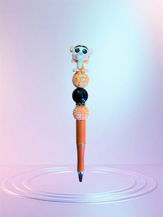 Handmade Beaded Pen – Unique & Personalized 💖 Pluma Artesanal con Cuentas – Única y Personalizada 💖