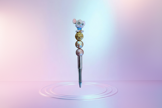 Handmade Beaded Pen – Unique & Personalized 💖 Pluma Artesanal con Cuentas – Única y Personalizada 💖